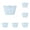 Blue, variant on 1-6PC Reusable Silicone Bags for Food Storage Leakproof Freezer Bag for Sandwich Snack Dishwasher Safe BPA Free Microwave Oven Refrigerator Safe Meal Prep Bags