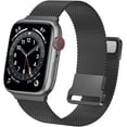 thumbnail image 1 of Goodwill for Apple Watch Band Series SE 7 6 5 4 3 2 1 38mm 40mm 41mm 42mm 44mm 45mm Women and Men, Stainless Steel Mesh Loop Magnetic Clasp Replacement for iWatch Band, 1 of 7