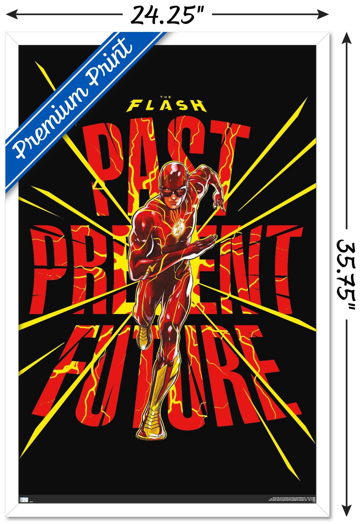 DC Comics Movie The Flash - Pointbreak Wall Poster, 22.375" x 34" Framed