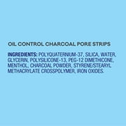 Biore Charcoal Blackhead Remover Pore Strips, Deep Cleansing Nose Strips for Skin Care, 6 Ct