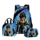 thumbnail image 5 of Mochila para estudiantes de Goku Dragon Ball, bolsa para el almuerzo, estuche para lápices, juego de 3 piezas, material escolar de dibujos animados de anime, capacidad de 20 litros, 5 of 5