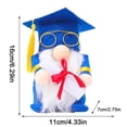 thumbnail image 2 of Temporada De Graduación Azul Con Gafas, Muñeca Sin Rostro, Adornos De Regalo De Graduación Suaves Y Cómodos Vogacara FN007786-01, 2 of 6