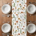 thumbnail image 6 of Yellow Spring Floral Table Runner - 70 Inch Long, Kitchen Dining Table Runner Dresser Scarves, Flowers Leaves Elegant Pastoral Farmhouse Decor for Coffee Tables Wedding Party Banquet, 6 of 8