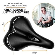 Bikeroo Memory Foam Bike Seat - Comfort Bicycle Saddle for Men and Women
