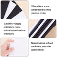 thumbnail image 5 of 12 Pieces Classic Reserve Aida Cloth with 30 Pcs Needles Stitch Fabric for DIY Handmade Sewing Accessories Supplies (Black & White) DIY, 5 of 7