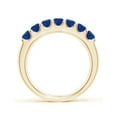 thumbnail image 2 of Angara Natural 1.05 Ct. Blue Sapphire Non Eternity Wedding Band in 14K Yellow Gold for Women (Ring Size: 3), 2 of 10