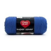 Red Heart Super Saver 4 Medium Acrylic Yarn, Royal 7oz/198g, 364 Yards