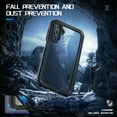 thumbnail image 6 of ShellTech Waterproof Case for Samsung Galaxy A14 5G,Shockproof IP68 Certified Dustproof Built-in Screen Protector Full Body Cover for Samsung Galaxy A14 5G,Black, 6 of 9