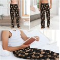 thumbnail image 6 of PISONIC Funny Mens Pajama Pants Lounge Men's Pajama Bottoms Soft Sleep Pants With Pockets Drawstring, 6 of 7