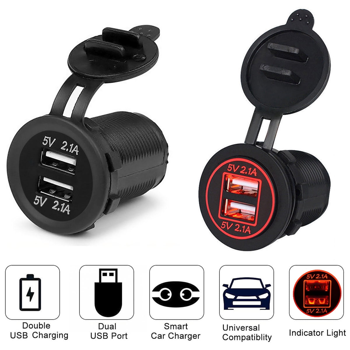 5V 4.2A Dual USB Charger Socket Adapter Power Outlet for 5V 4.2A Dual USB Charger Socket Adapter Power Outlet for