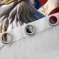 thumbnail image 4 of Manfei Bald Eagle Head Blackout Curtains,Rustic Us Flag Curtains Pack of 2 (42x84 Each),Navy Brown, 4 of 7