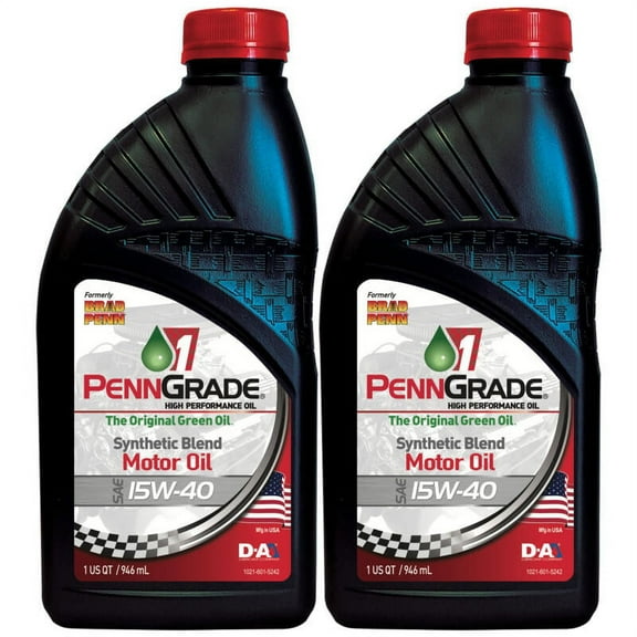 Brad Penn / PennGrade 1 Semi-Synthetic Engine Oil 71586, 15W40, 2 Quarts