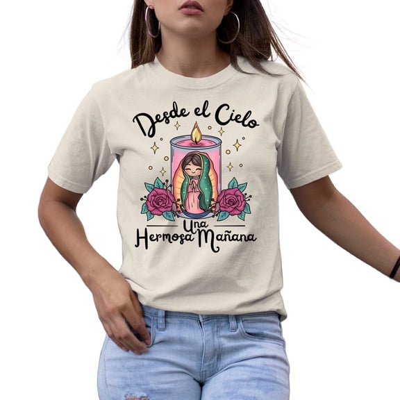 Desde El Cielo Virgencita T-Shirt Beige