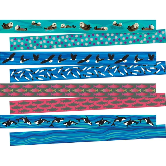 Barker Creek Sea & Sky Double-Sided Trim Set (8 designs) - 140 Feet