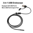 thumbnail image 3 of Endoscopio USB 3 EN 1, Sonda de Cámae Impermeable IP67, Lente de 5,5 mm, Cámaina de Inspección para Automóviles, Tuberías, Aire Acondicado, 3 of 7
