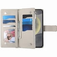 thumbnail image 4 of Funda cartera GANGXUN para Samsung Galaxy S25 Ultra , cuero PU con tarjetero, cremallera, correa de mano, soporte y protección 872°, 4 of 6