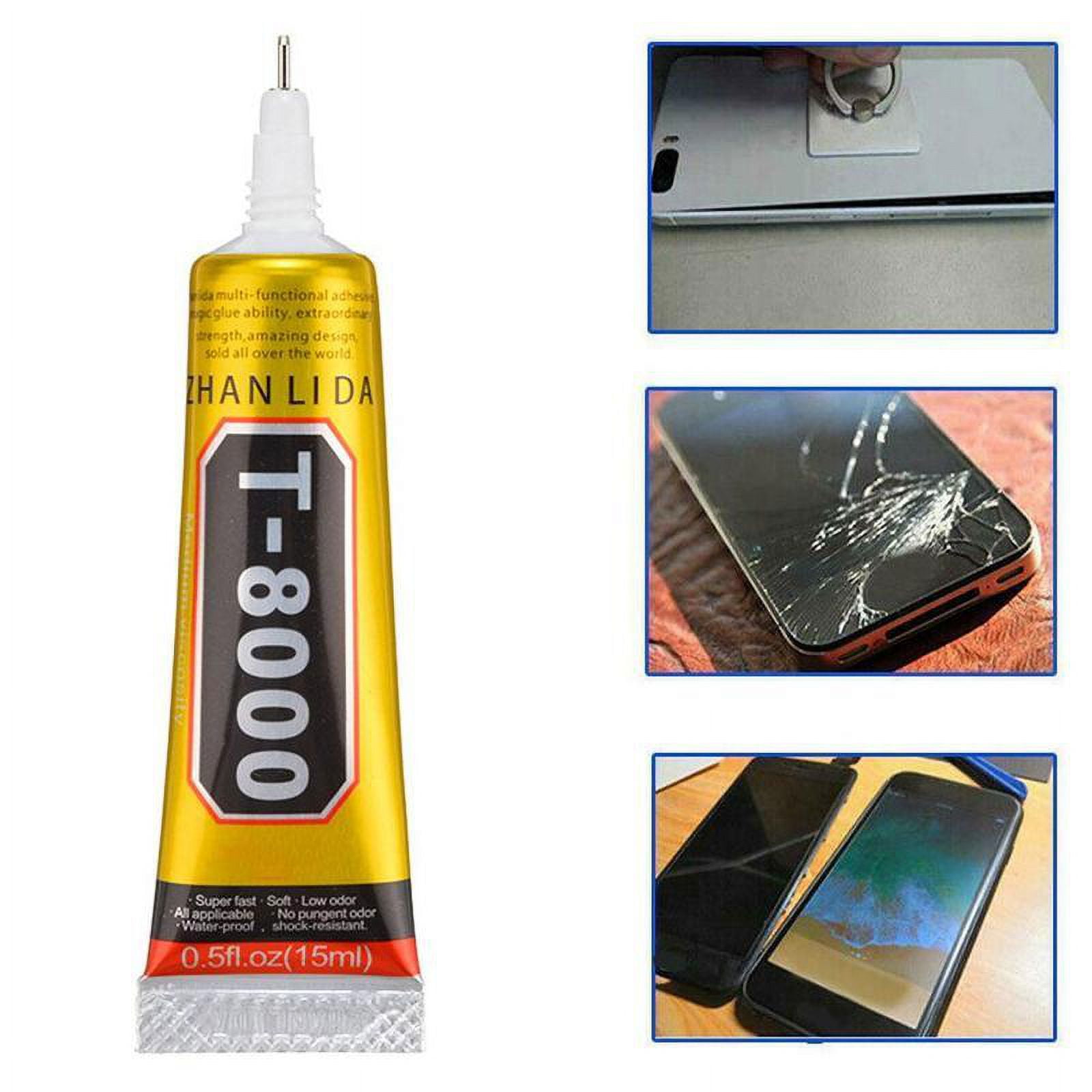 Colle Industrielle T-8000 Pro Pour Réparation Smartphone Et PC - Adhésif Transparent