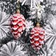 thumbnail image 4 of 2 piezas de adornos para árboles de Navidad, bolas de plástico para Navidad, adornos rojos, pequeños colgantes para árbol, decoración para fiestas de Navidad para el hogar, 4 of 5
