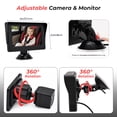 thumbnail image 6 of HDJ Baby Car Camera, 4.3" HD Night Vision Function Car Mirror Display, 360° Adjustable Safety Car Seat Mirror Camera Monitored Mirror with Wide Clear View, 6 of 11