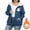 #102-Navy, variant on Roncen Women's Fashion Winter Hooded Coat - Plus Size Heavyweight Plush Lined Jacket with Drop Shoulder Design - Long Sleeve Solid Color Zip-Up Outerwear with Printed Insulation