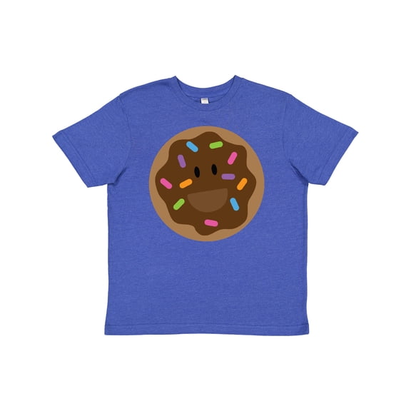 Inktastic Chocolate Doughnut Youth T-Shirt