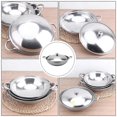 thumbnail image 3 of 1 Ensemble Support de Hot-pot en Acier Inoxydable Double Poignée Pot Sec avec Couvercle, 3 of 4