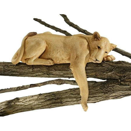 Design Toscano Lioness of Namibia Garden Wall Animal Statue, 29 Inch, Polyresin, Full Color