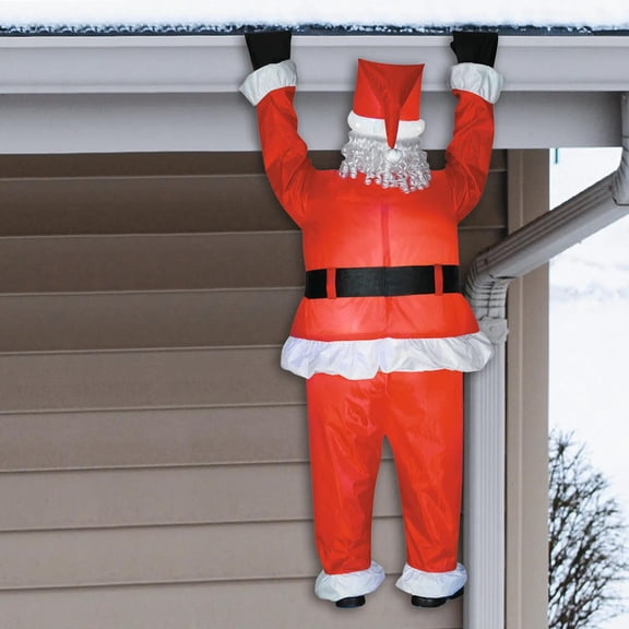 Gemmy Inflatable Hanging Santa Yard Decoration - 6 .5 ft