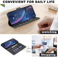 thumbnail image 3 of For Google Pixel 9/9 Pro Wallet Phone Stand Case Litchi Texture RFID Blocking Leat, 3 of 5
