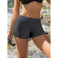 thumbnail image 3 of Charmo Swim Shorts for Women Stretchy Board Shorts Solid Tankini Bottoms Sport Swimsuit Bottoms, 3 of 6