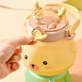 thumbnail image 4 of Yammee Cute Deer Water Bottles Portable Travel Mugs Plastic Water Bottles Portable LeakProofs Straw Bottles for Outdoor School, 4 of 13