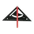 thumbnail image 3 of Escuadra de carpintero, escuadra combinada, regla triangular portátil multifuncional, herramientas de carpintería para proyectos de enmarcado y, 3 of 9