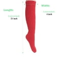 thumbnail image 3 of Extra Long Heavy Slouch Socks 2 Pair Size 9-11 - Red, 3 of 7