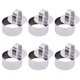 thumbnail image 1 of 6 piezas de anillo para pastel, cortador de pastel, molde para pastel, anillo para pastel de acero inoxidable, moldes para mousse para hornear, anillos de postre (redondos), 1 of 5