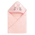 thumbnail image 3 of GYRATEDREAM Hooded Baby Towels for Newborn, Ultra Soft Absorbent Baby Bath Towels, Thick Toddlers Towels with Hood for Babies Infant, and Kids, Toddler Essential for 80*80CM Pink Cat, 3 of 7