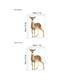 thumbnail image 4 of Adhesivos de pared con bonitos ciervos en acuarela con forma de animal para niños, 4 of 4