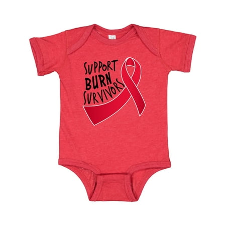 

Inktastic Support Burn Survivors- red ribbon Gift Baby Boy or Baby Girl Bodysuit