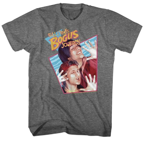 Bill And Ted Bogus Rhombus W Texture Graphite Heather Adult T-Shirt 5Xl