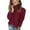 Wine, variant on Lisingtool womens tops women's winter long sleeve turtleneck sweater blouse for ladies brown