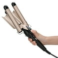 thumbnail image 4 of Peinado Rizado De Cabello Triple Tubería Rizado Rizado Varita De Hierro 2 Temperatura Herramienta De Peinado Eléctrico De Turmalina, 4 of 7