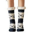 thumbnail image 2 of Lumtrix Women's & Men's Christmas Fuzzy Slipper Socks with Grippers Super Soft Warm Fleece Lined Cozy Home Socks Winter Gifts K One Size, 2 of 5