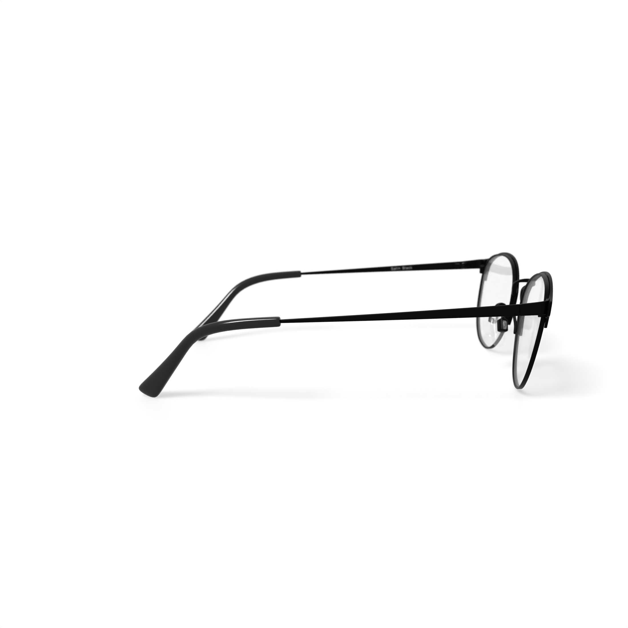 TiFlex Men's T1778 Round Prescription Eyeglasses with Case, Black