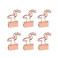thumbnail image 1 of Visland 6Pcs Metal Paper Clips Cute Animal Shape Binder Clamps for School Office Colorful Document Photo Holders, 1 of 8