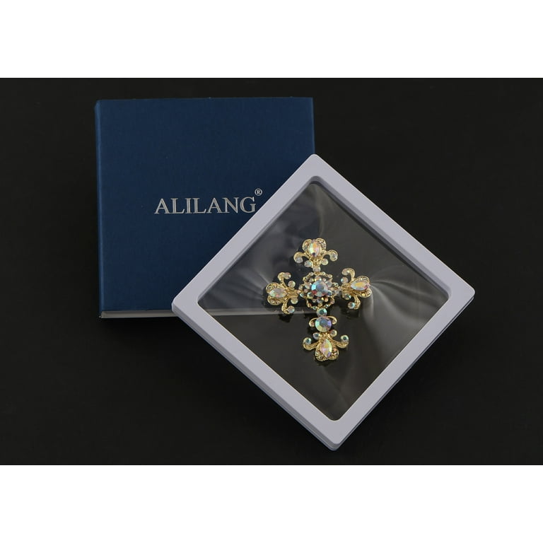 Antique Sparkle Aurora Borealis Crystal Rhinestones Victorian