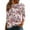 Pink#1, variant on cocolona Womens Easter 3/4 Sleeve Shirts Cute Bunny T-Shirts Summer Crew Neck Tops Graphic Tees