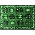 thumbnail image 1 of Ahgly Company Indoor Rectangle Persian Emerald Green Traditional Area Rugs, 2' x 3', 1 of 4