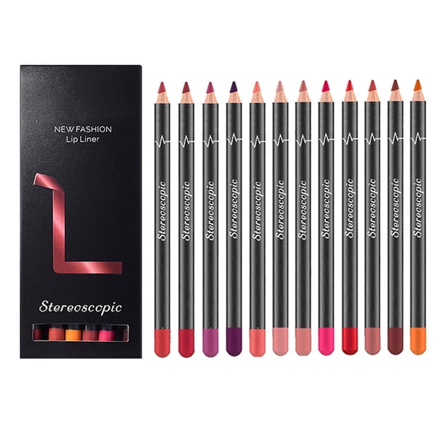 Liquidation de Rouges à Lèvres, Bradem Maquillage des Lèvres Naturel Crayon à Lèvres Antiadhésif Crayon Rouge à Lèvres Facile à Colorer Crayon Rouge Lisse pour les Lèvres, Vente de Liquidation de Rouges à Lèvres Colorés! 1X Crayon Contour des Lèvres Rouge à Lèvres Mat, Rouge, Taille Unique