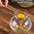 thumbnail image 5 of Hxlamzoo Clearance Eggs Separator Stainless Steel Eggs Yolk White Separator Separation Tool Eggs Long Handled Separator Food Grade Eggs Separator Kitchen Cooking Gadgets, 5 of 9