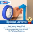thumbnail image 3 of GripBlue Blue Painter’s Tape 1 Inch (0.94 in) x 60 Yards, 6 Rolls, Multi-Surface Masking Tape for Painting, Clean Removal, Indoor Outdoor, 3 of 7
