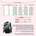 thumbnail image 7 of iiniim Kids Girls Long Sleeve Sequins Printing Ice Roller Figure Skating Dress Ballet Dancewear Size 6-16 Yellow 8, 7 of 7